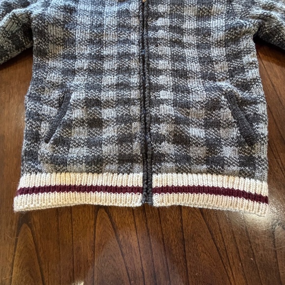 Ark Imports New Zealand wool heavyweight full zip hooded sweater jacket size L - Picture 10 of 16